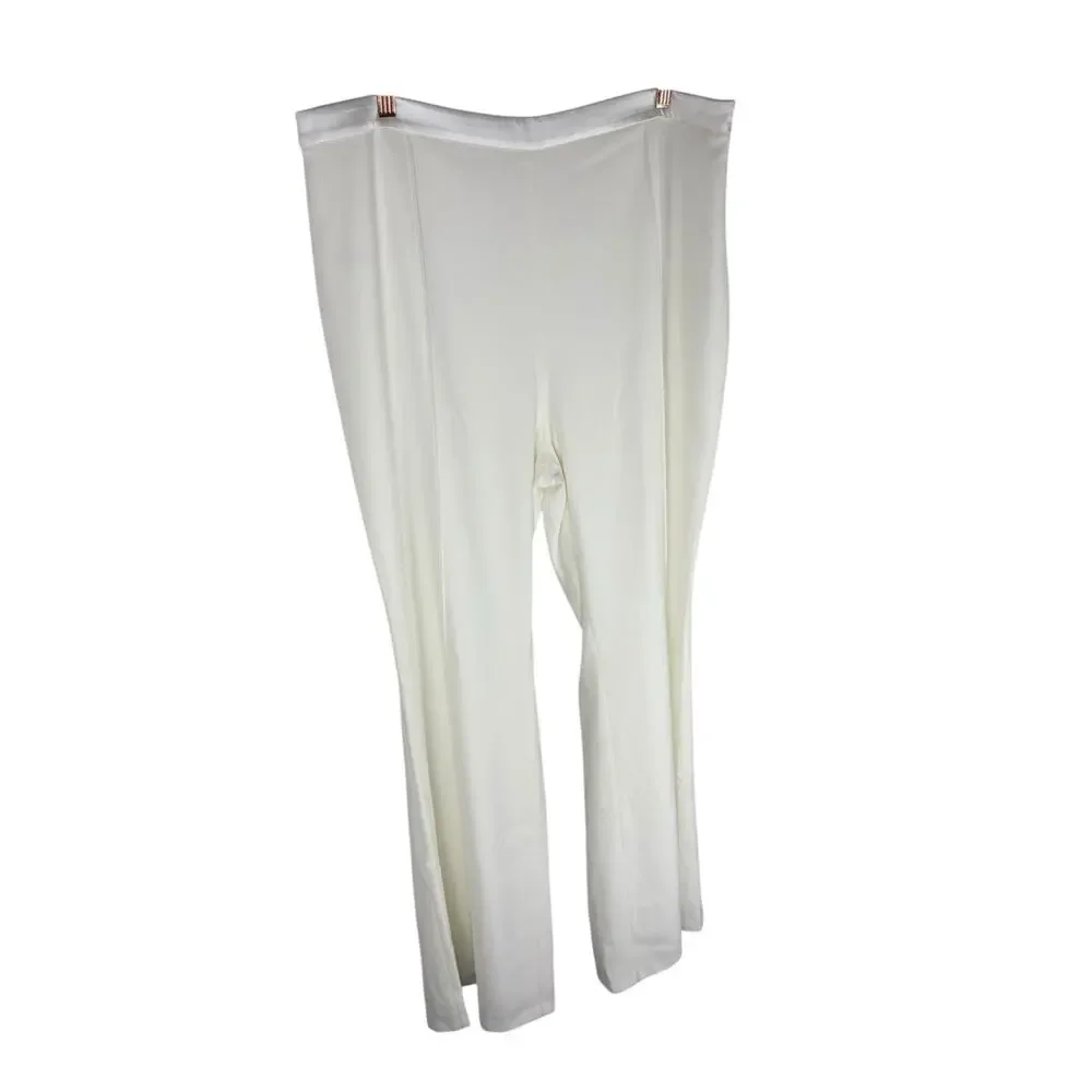 Nadine Merabi Charlotte Trouser High Rise Wide Leg Minimalist Elegant Bridal XXL